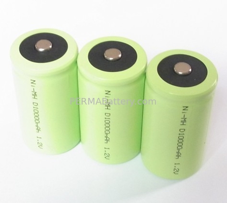 China NiMH D 1.2V 10Ah Battery Cell with Customizable Package supplier