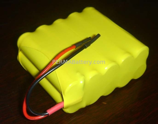 China Rechargeable Ni-CD AA 12V 1000mAh Battery Pack with Flying Leads supplier
