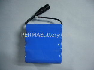 China Top Quality Li-ion 18650 1S4P 3.7V 13.6Ah Battery Pack with PCM and 2 Connectors for GPS supplier
