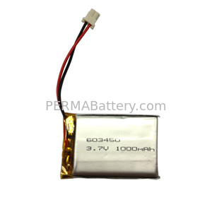 China Customizable Li-Polymer 603450 3.7V 1000mAh Battery Pack with PCB and Connector supplier
